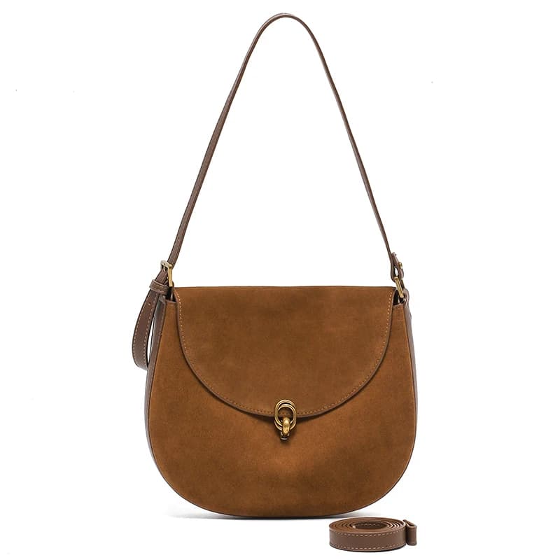 Nuova mini borsa a tracolla in pelle di vacchetta opaca femminile Borsa a tracolla versatile alla moda Borsa per telefono casual da donna