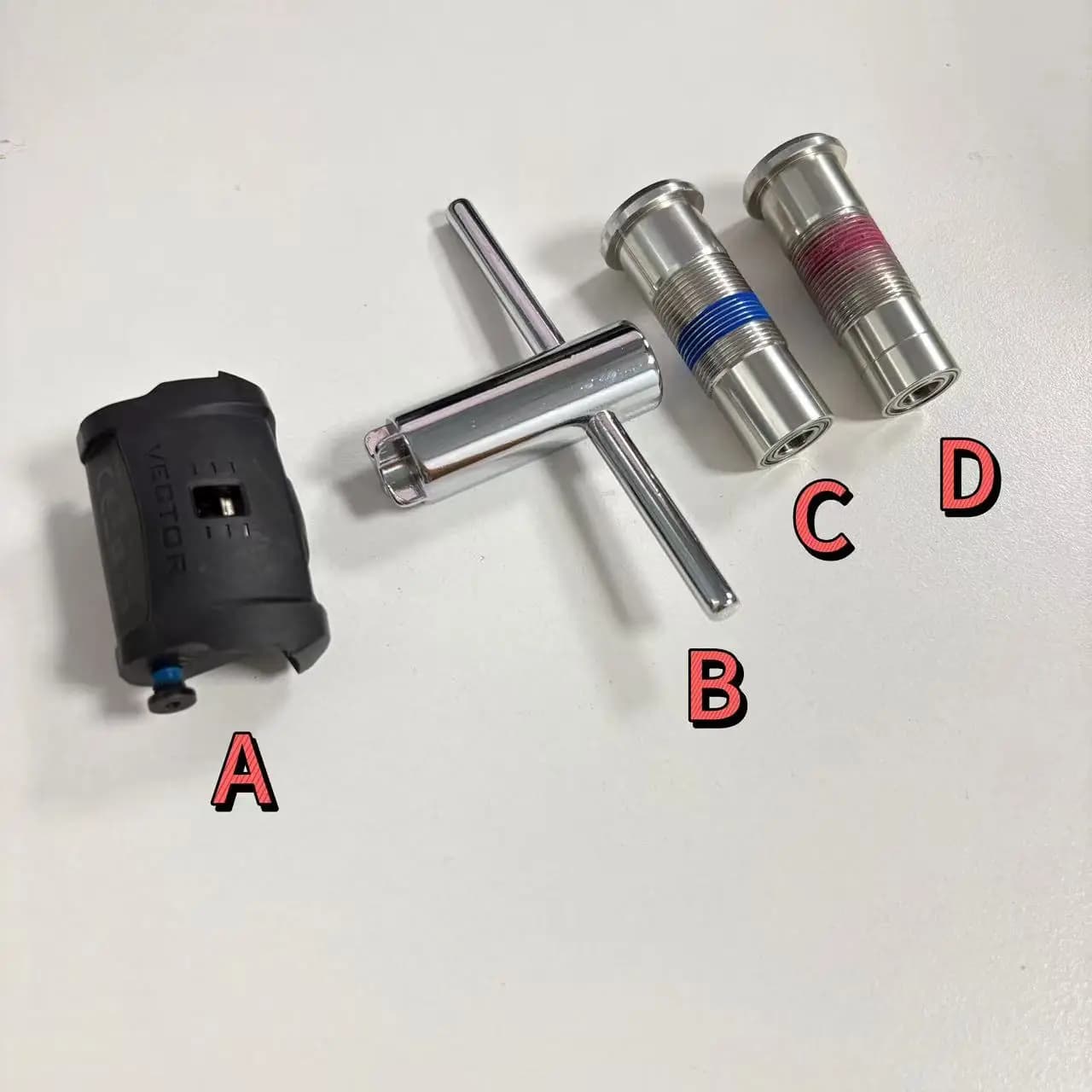 Accessori per pedali per strumento di rimozione pedale Garmin Vector 3 3S / riparazione parti pedale filettatura di fissaggio opzionale