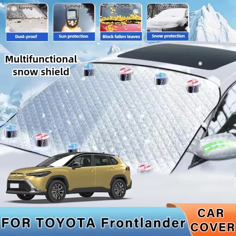 Auto addensata ora Parasole Parabrezza Copertura con 5/9 magneti Protezione UV Anti Snowboard Luce solare per TOYOTA Frontlander