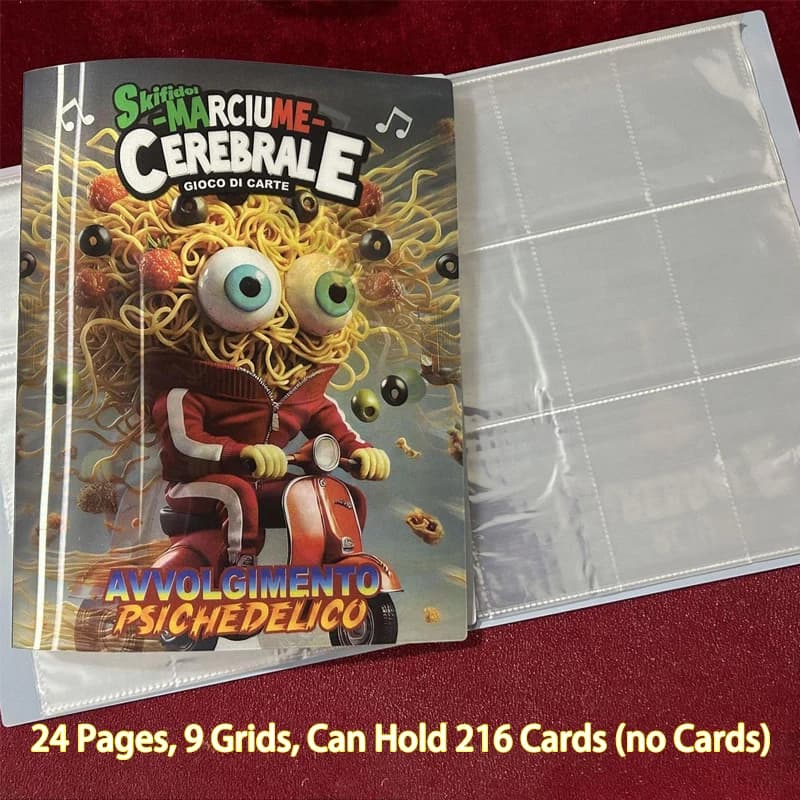 Italian Brainrot Collection Cards Book Tung Sahur Trading Card Box Set Card with Booklet Album Game Toy Gift Not Cards