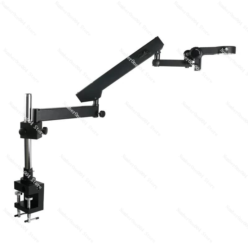 Staffa di supporto per morsetto per pilastro con braccio articolato a direzione regolabile Supporto per microscopio da 76 mm per microscopio trinoculare stereo da laboratorio