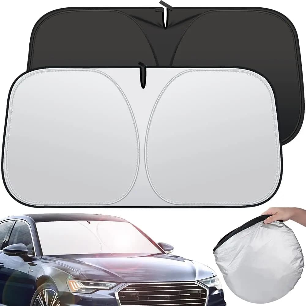 Parasole Auto Pieghevole per Parabrezza, Copertura Visiera Anteriore, Protezione UV, Accessori Estivi per Auto