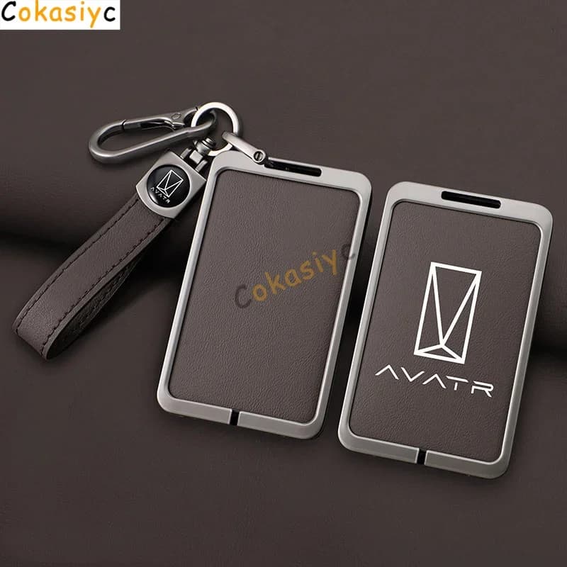 Auto Smart NFC Card Chiave Della Copertura Della Cassa Per Changan AVATR 11 12 2022-2024 Portachiavi In Lega di Zinco Protezione In Pelle Portachiavi Auto Accessori
