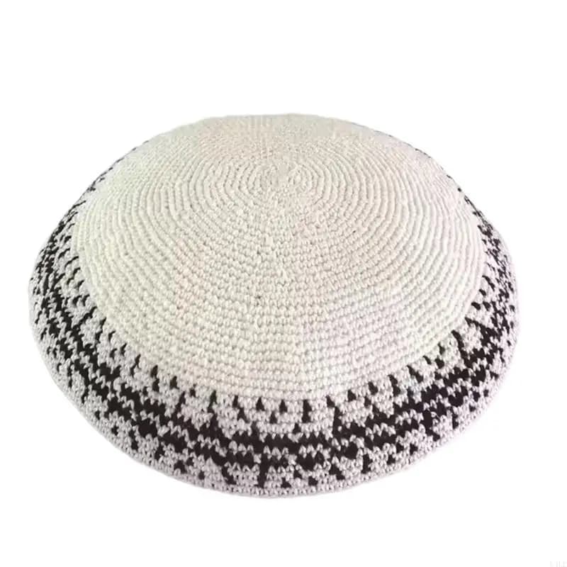 U4LE Cappello Kippah Kufi elegante e confortevole da uomo Copricapo Kippah per credenti devoti Modello multiplo