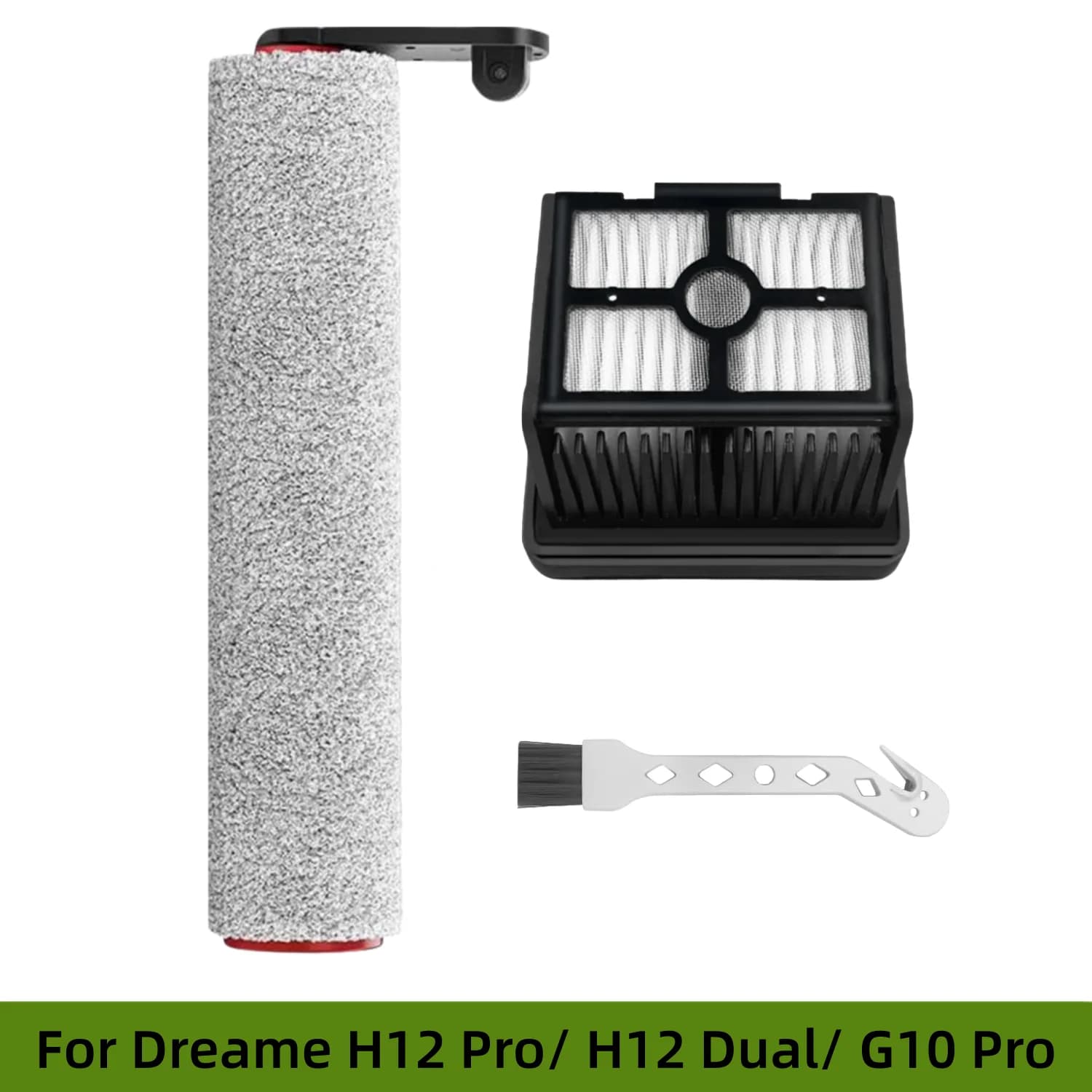 For Dreame H12 Pro / H12 Dual / G10 Pro Handheld Wet and Dry Vacuum Cleaner Spare Parts Roller Brush HEPA Filter Replacement