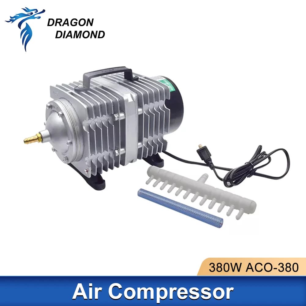 Compressore d'aria 380W 220V 280L/min Pompa di assistenza pneumatica magnetica elettrica ACO-380 per macchina da taglio per incisione laser Co2
