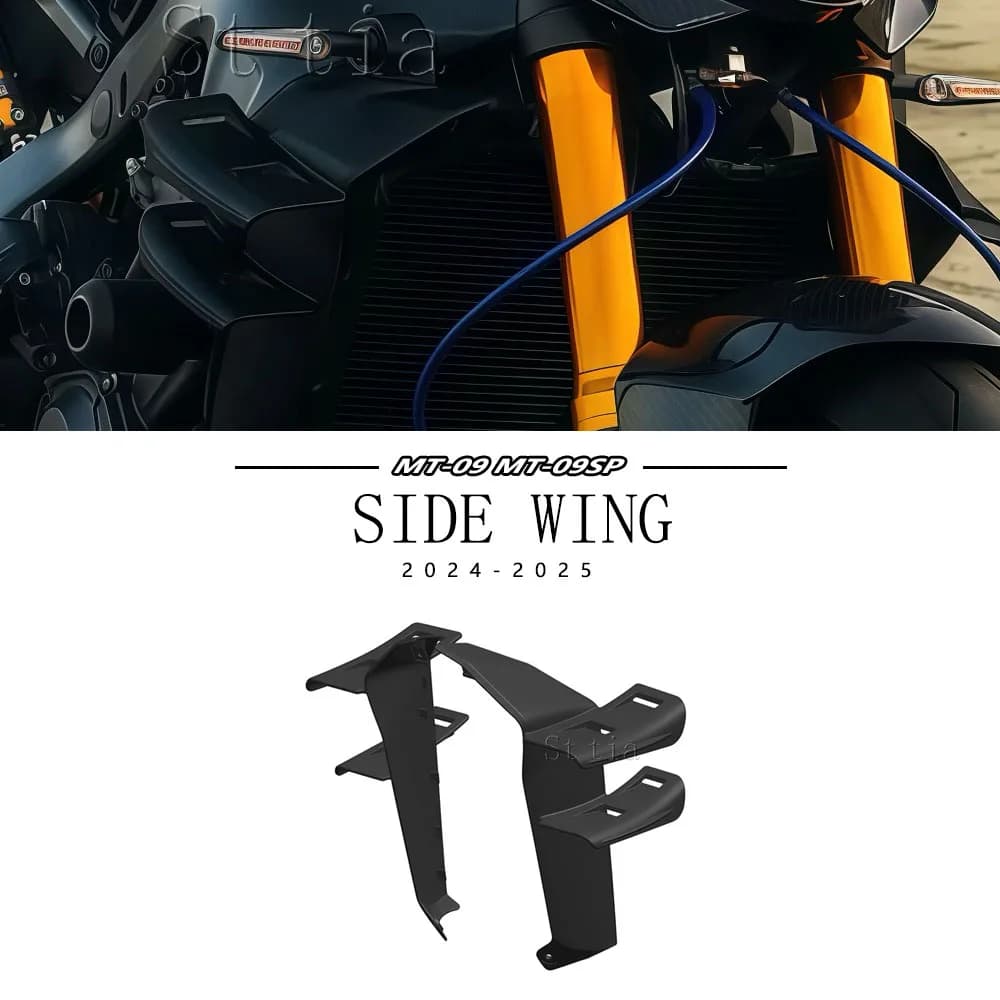 Fit For MT-09 MT09 SP 2025 2024 New Motorcycle Sport Downforce Naked Side Spoilers Aerodynamic Wing Deflector Accessories