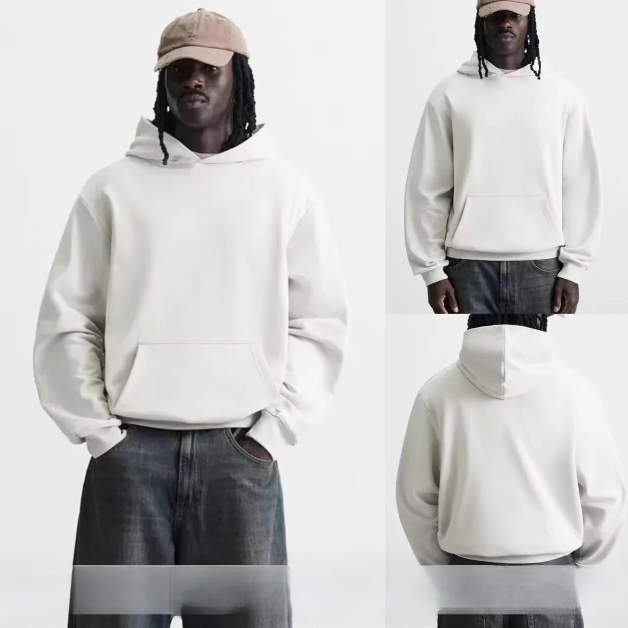 Nuova Felpa con Cappuccio da Uomo in Cotone per Autunno Inverno 2025, Manica Lunga, Casual, Comoda, Traspirante e Assorbente