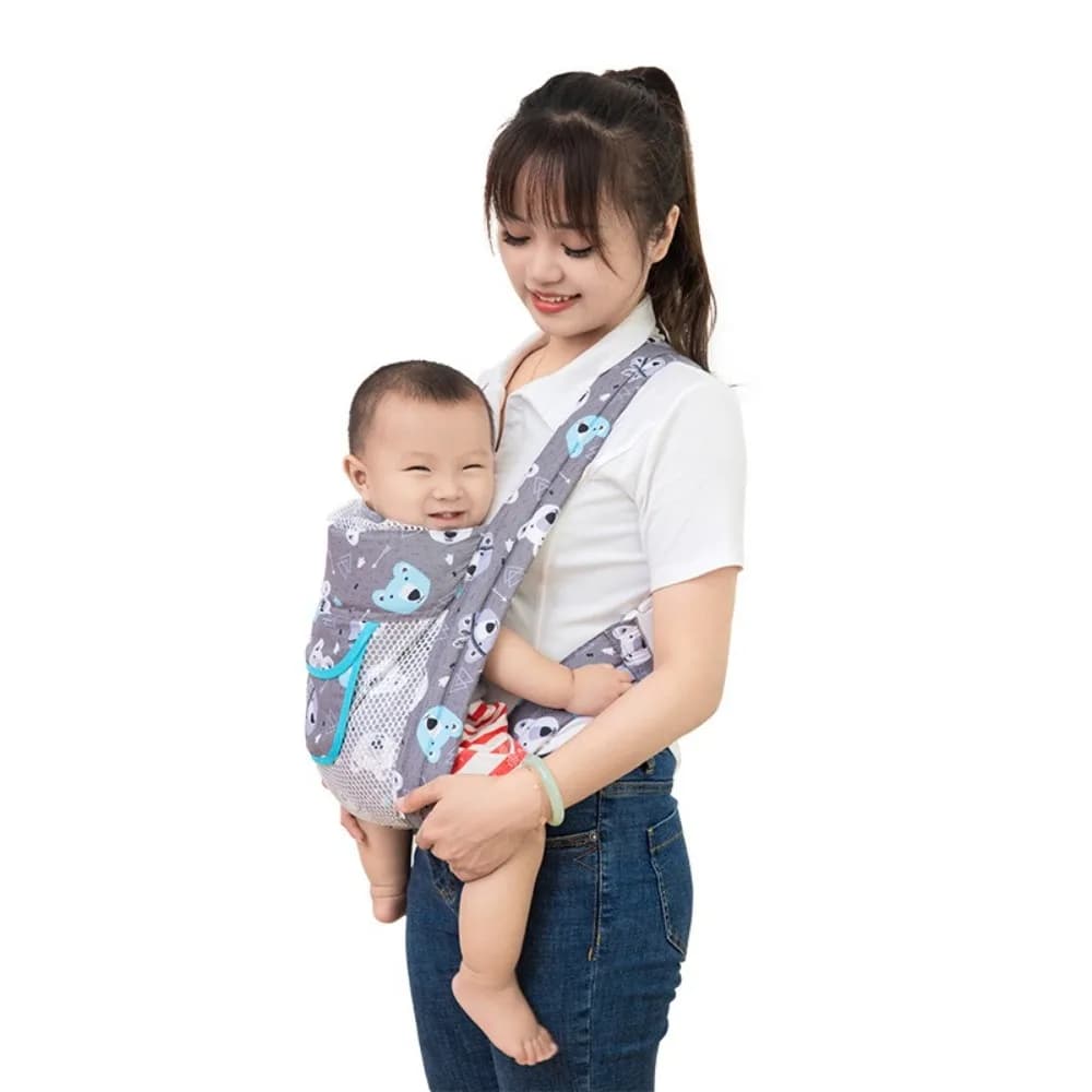 Marsupio multifunzione per neonato Porta fasciatoio anteriore in rete Zaini per neonati Borsa per canguro per neonati Copertura per allattamento infantile