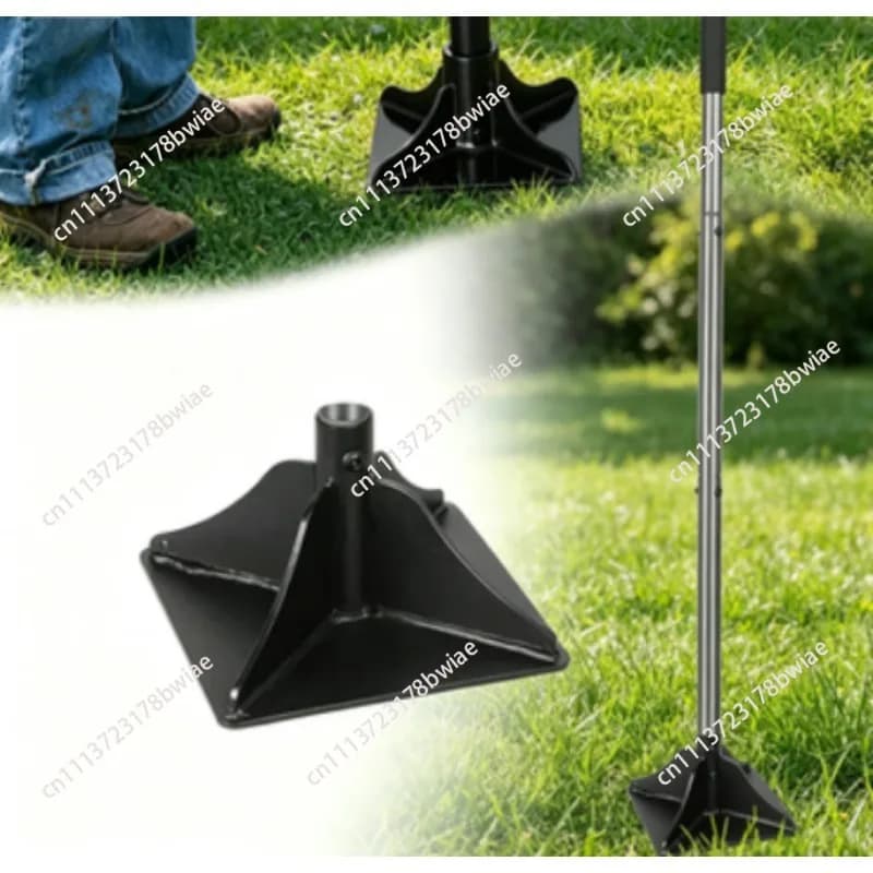 All-Steel Rammed Earth Compactor Detachable Garden Tool for Soil Leveling Road and Foundation Compaction