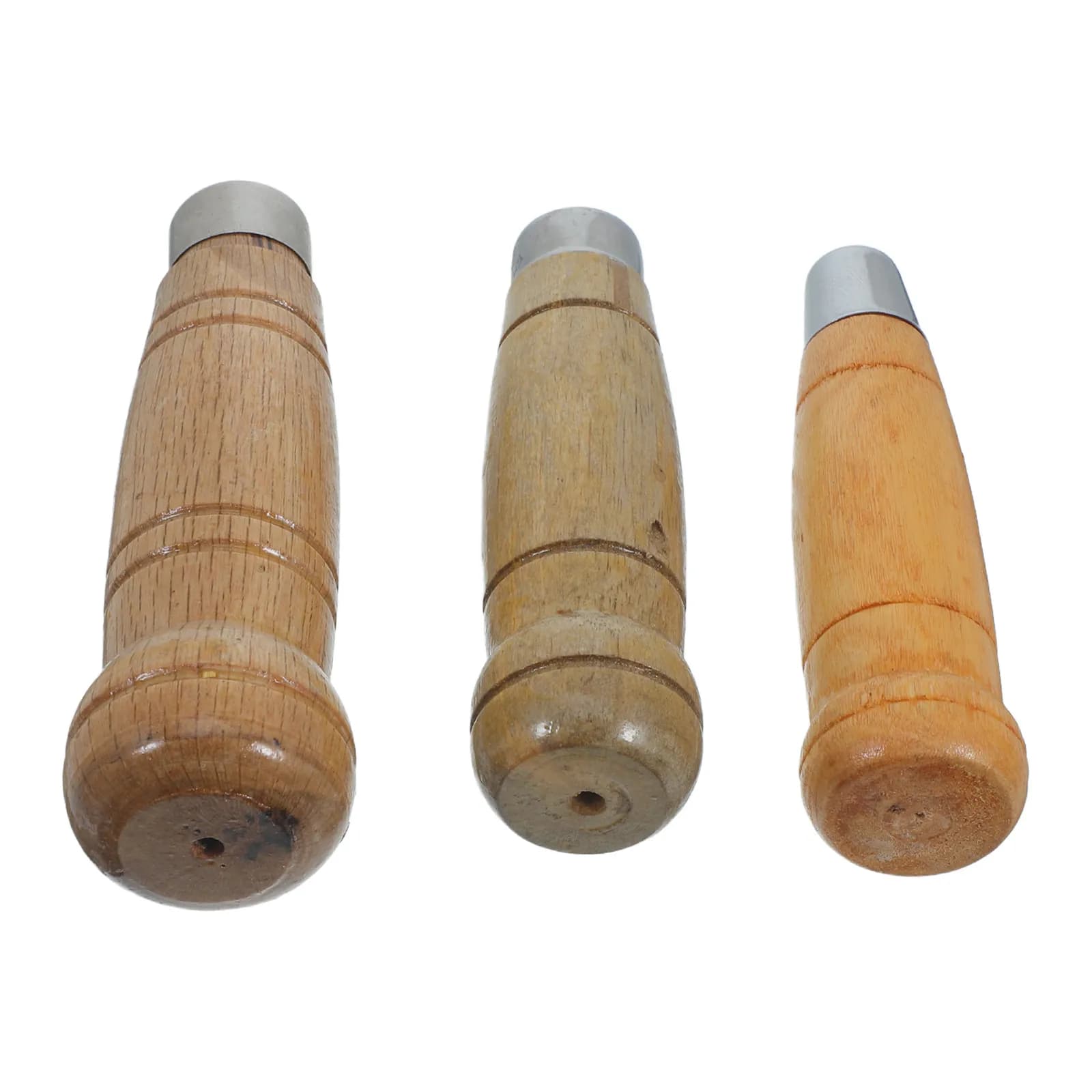 3 Pezzi Manici per Coltelli da Cucina in Legno, Ergonomici, in Legno Massello Naturale, Impugnature di Ricambio per Riparazione Fai-da-te, con Attacco Tradizionale a Mortasa e Tenone