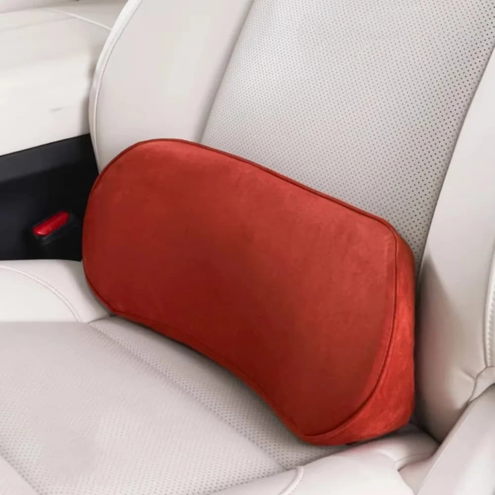 Poggiatesta per auto ergonomico e traspirante, anti-fatica, morbido, protettivo, supporto lombare, cuscino poggiatesta in cotone con memoria universale per la casa