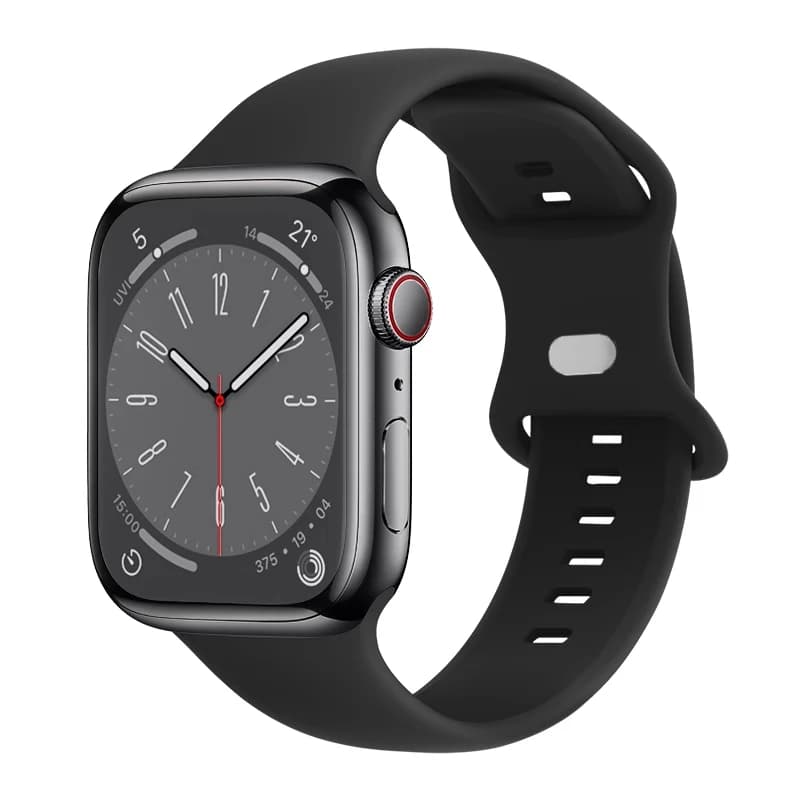 Silicone bracelet for Apple Watch 44mm 40mm 41mm 41mm 42-46mm iwatch series 10 8 7 se 4 5 6 9 ultra 2 49mm