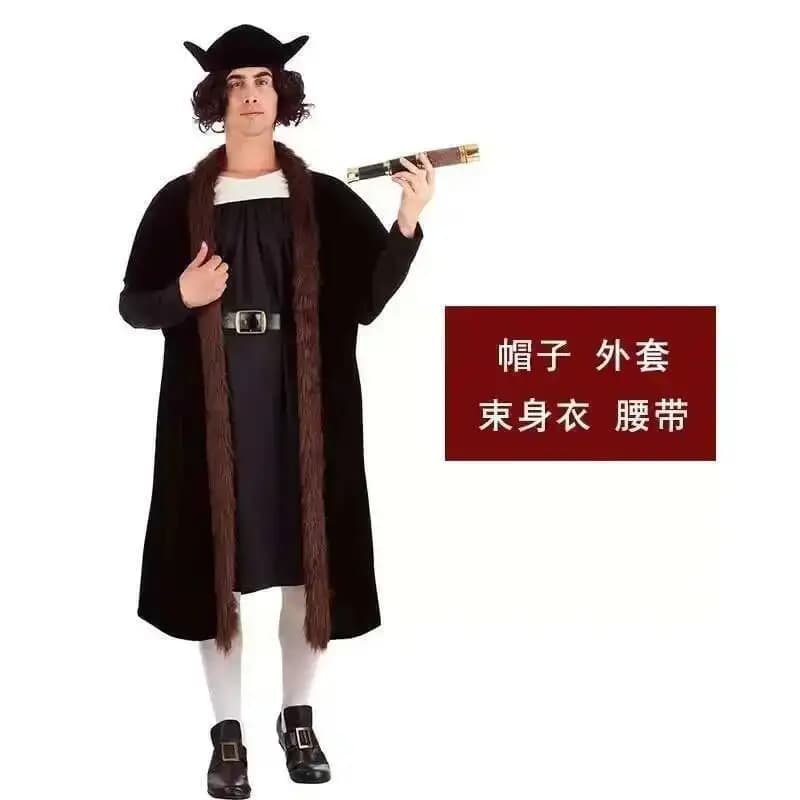 Cosplay per bambini Halloween Day Cos Science Festival Stage Esegui bambini Navigatore per adulti Columbus Dress Up Abbigliamento