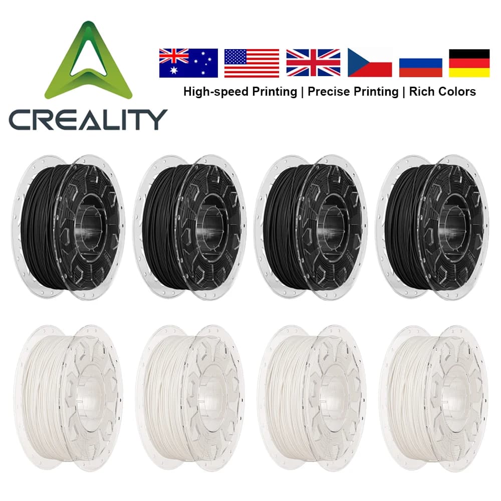 Filamento PLA Creality 4kg 4 Bobine, Filamento Originale ad Alta Velocità PETG Hyper Soleyin PLA per Stampanti 3D Ender3 K1 K3 1.75mm