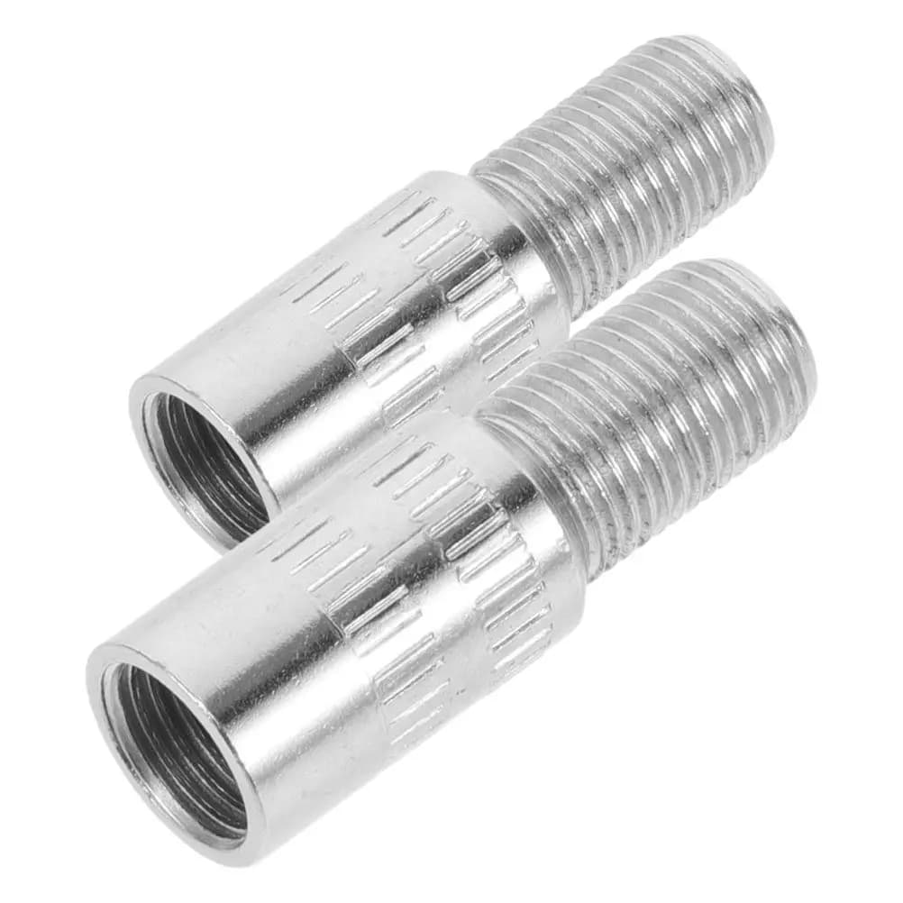 2 Pezzi Prolunghe Universali per Valvole Pneumatici 25mm in Metallo Cromato, Facili da Installare per Auto, Camion, Camper, Bici, Gonfiatore d'Aria