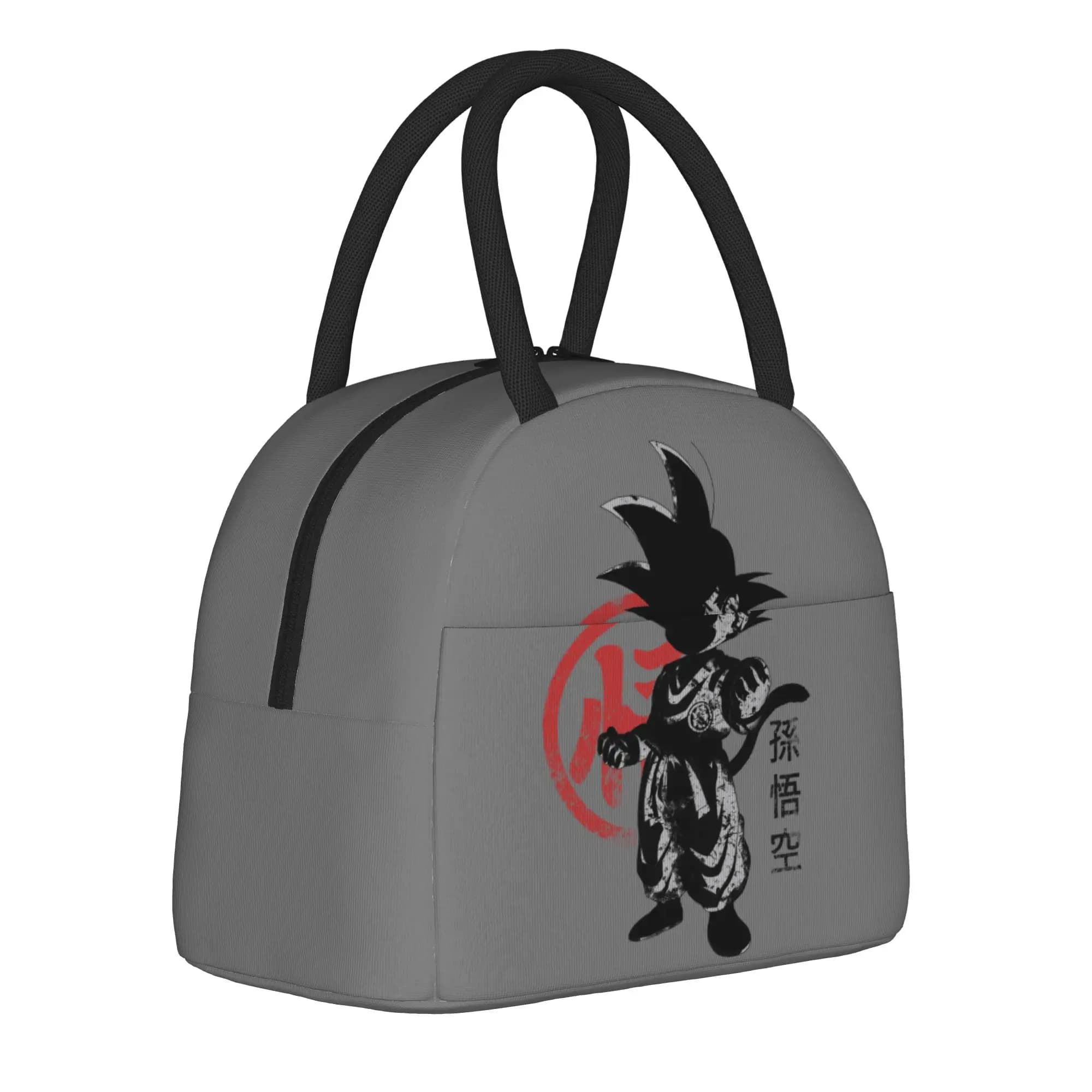 Little Saiyan Insulated Lunch Bag Thermal Bag Reusable,Lunch Container DBZ Large Tote Lunch Box Bento Pouch Beach Outdoor