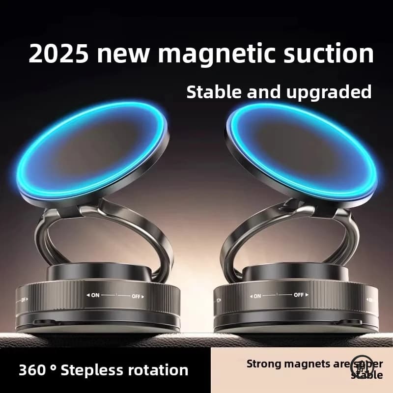 Supporto Magnetico per Telefono con Ventosa, Compatibile con Magsafe, Supporto Regolabile Girevole con Blocco, per Auto/Palestra/Specchio