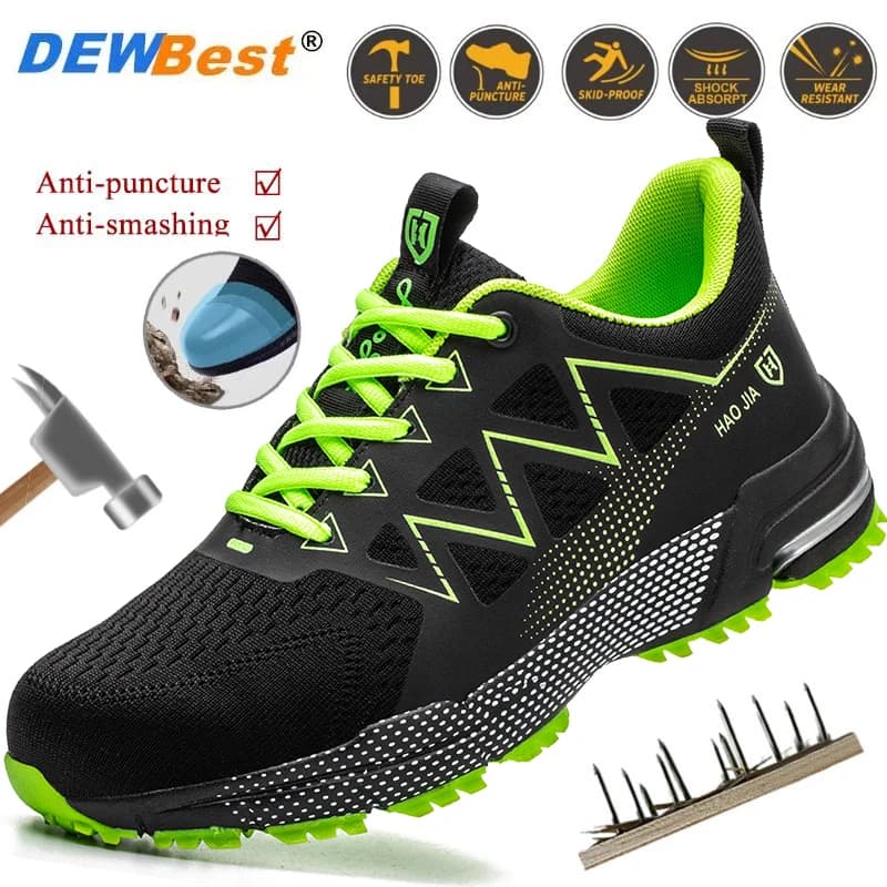 Scarpe antinfortunistiche da lavoro antiscivolo economiche comode e leggere da uomo nuove scarpe da lavoro da cantiere anti-sfondamento anti-perforazione resistenti all'usura