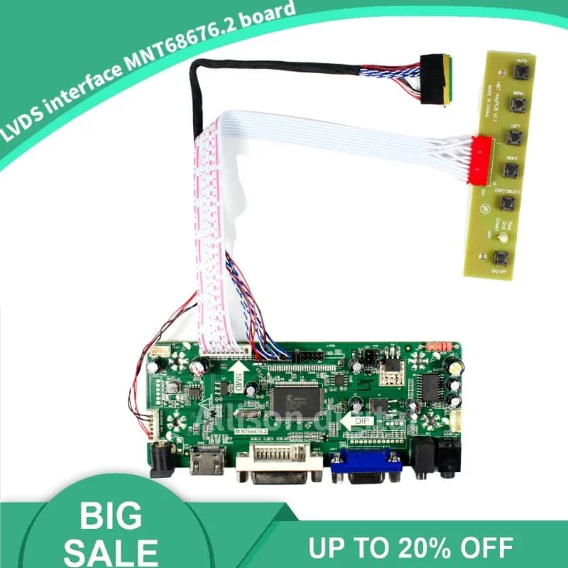 Nuovo kit monitor scheda Mnt68676 per LM240WU2(SL)(B2) LM240WU2-SLB2 HDMI+DVI+VGA 1920x1200 Driver scheda controller schermo LCD LED