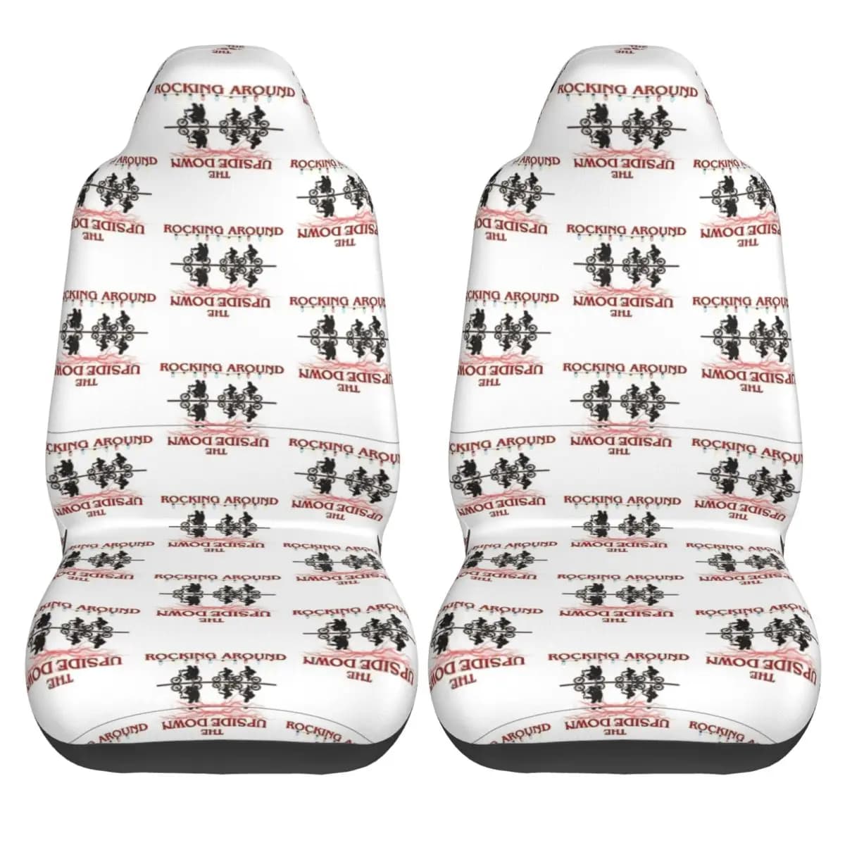 Car Seat Covers American TV series Christmas Lights Covers for 2 pcs 2 pcs Car Washable Covers Polyester Covers for Full Car