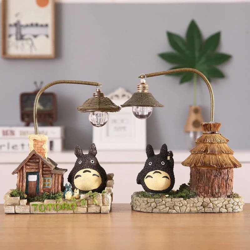 Creativity LED desk lamp Soul Totoro Cartoon with bulbs Night light for bedside tables Table ornament Gift Figure Decor