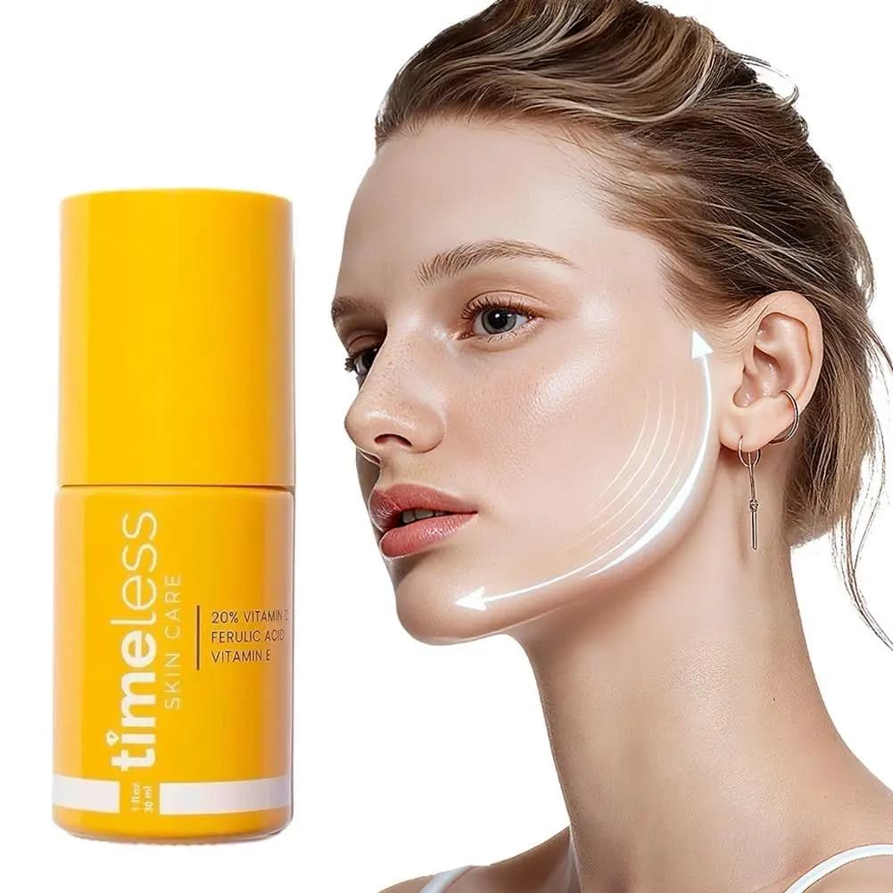 20% Vitamin C Serum with Vitamin E Ferulic Acid Orange Collagen Brightening Anti-Aging Hydrating Facial Essence 30ml