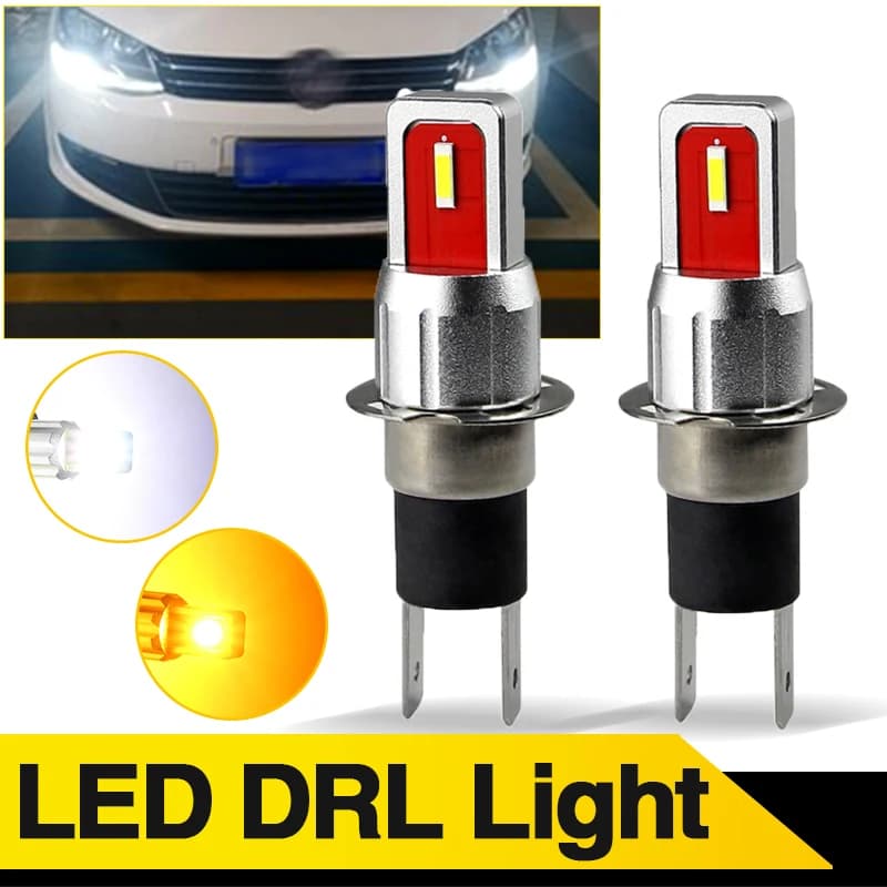 2PCS H3C LED Lampadina fendinebbia per auto Super Bright 4800LM Lampada automatica 64146BC 16SMD 80W Corsa diurna DRL Accessori per fari