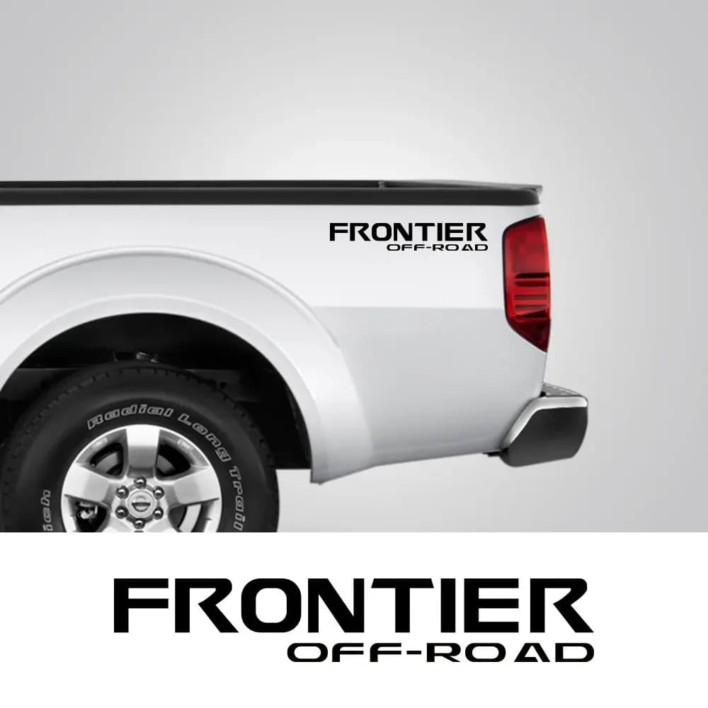 For Nissan Frontier Car Stickers pick-up luggage bed decals side cars graphics vinyl decoration custom tuning spare parts