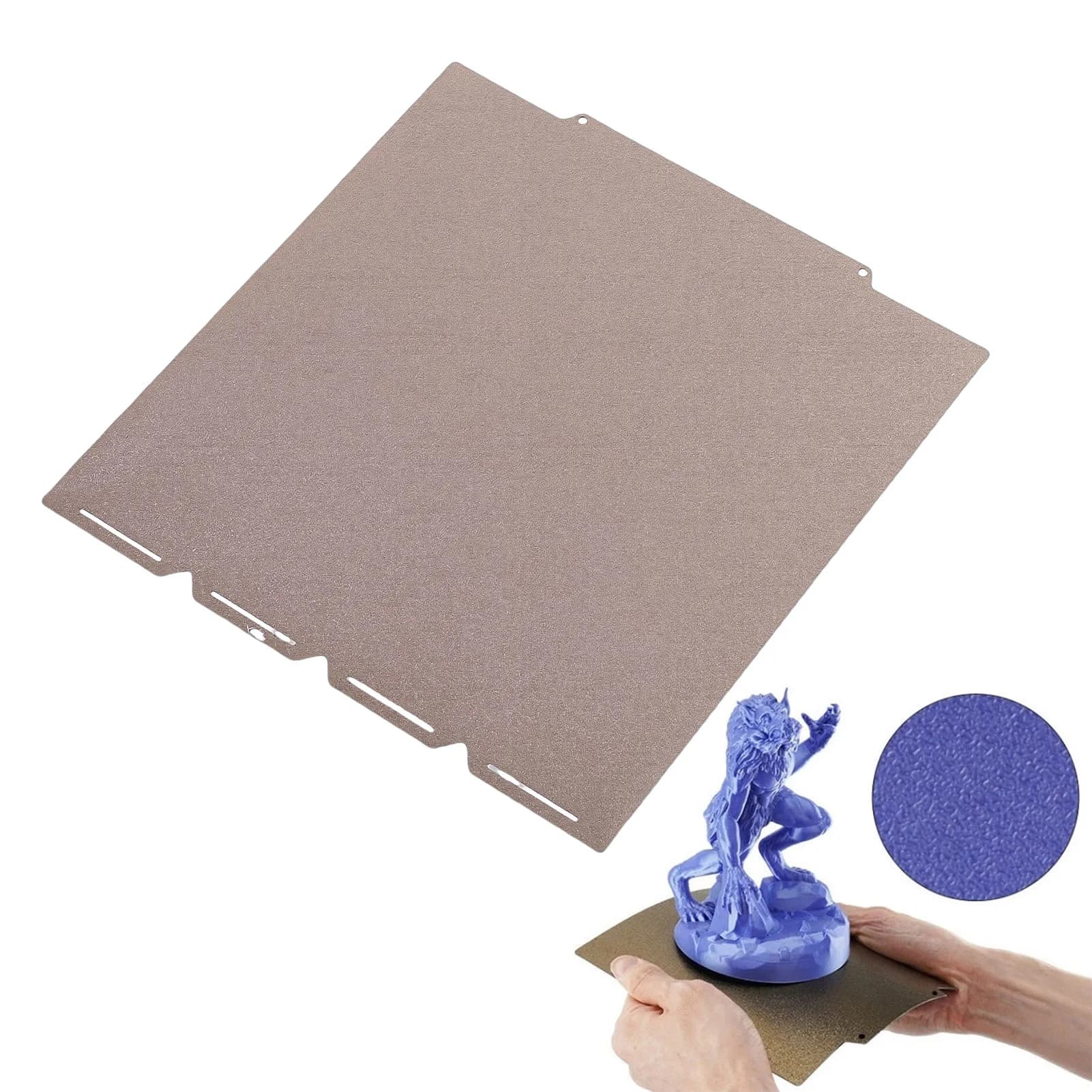 【Nuovo】Piastra di stampa flessibile in PEI per stampante 3D, compatibile con Snapmaker U1, 276x293mm, resistente al calore, con texture PEI su entrambi i lati