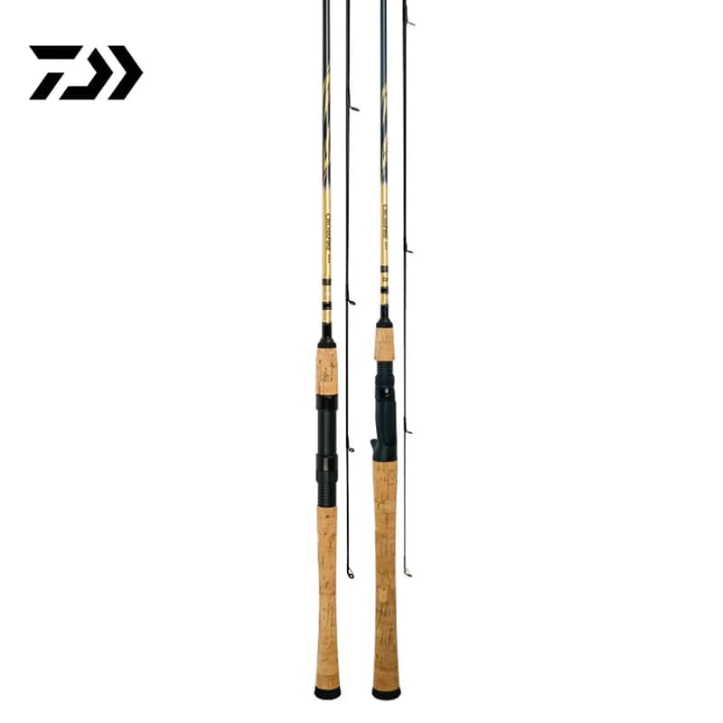 Canna da Pesca DAIWA CROSSFIRE CS in Fibra di Carbonio, 2 Pezzi, Spinning/Casting per Acqua Dolce e Leggermente Salata, per Spigola e Trota
