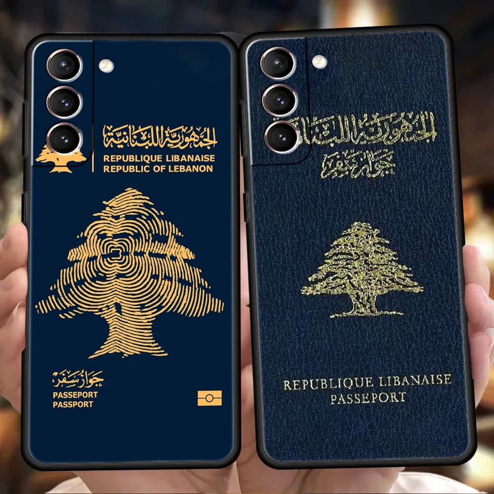 Lebanon Passport Phone Case for Samsung Galaxy S26 S25 S24 S23 S22 S20 Ultra S25Edge S25 S24 S23 S21 FE Plus Cover Capas Present