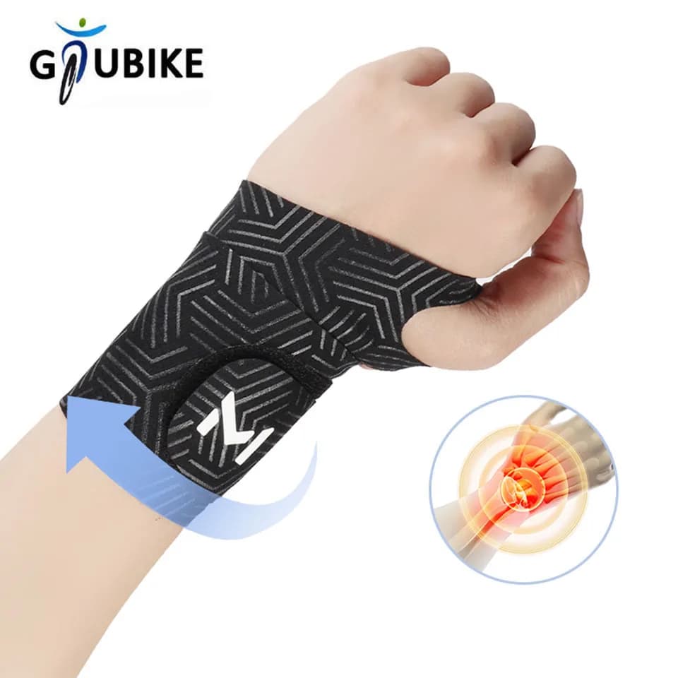 GTUBIKE 1PCS Fisso Spandex Sport Polso Guard Distorsione Polso Tendinite Polsino Ultra Sottile Articolazione Brace Badminton Basket