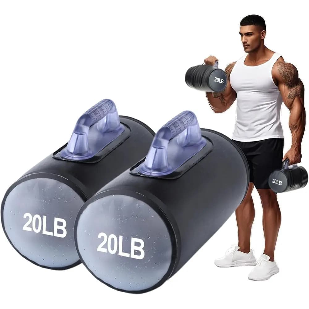 Set di Manubri Regolabili Portatili - da 40 libbre a 4 libbre, 5 Opzioni di Peso, Ideali per Palestra Domestica e Allenamento Fitness
