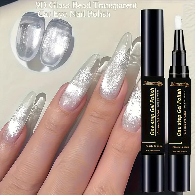 Penna per smalto gel Cat Eye bianco super lucido da 10 ml / 2025 Nuova super lucida morbida ad alta saturazione Grado da salone Liscia di lunga durata