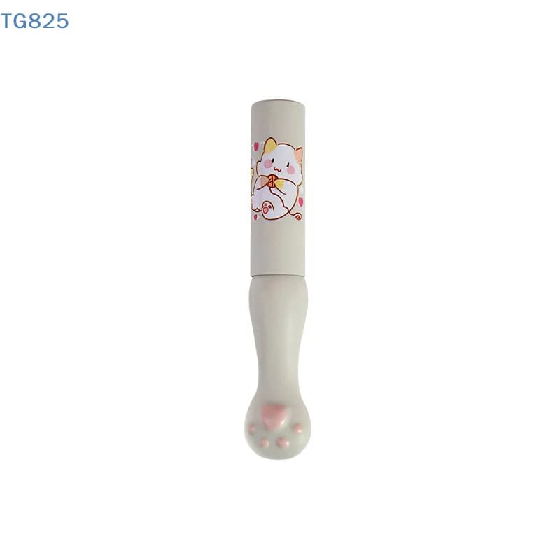 【AN】【AN】Silicone Lip Brush With Cover Angled Concealer Brushes Lip Angled Head Concealer Brushes Cat Paw Make Up Brushes