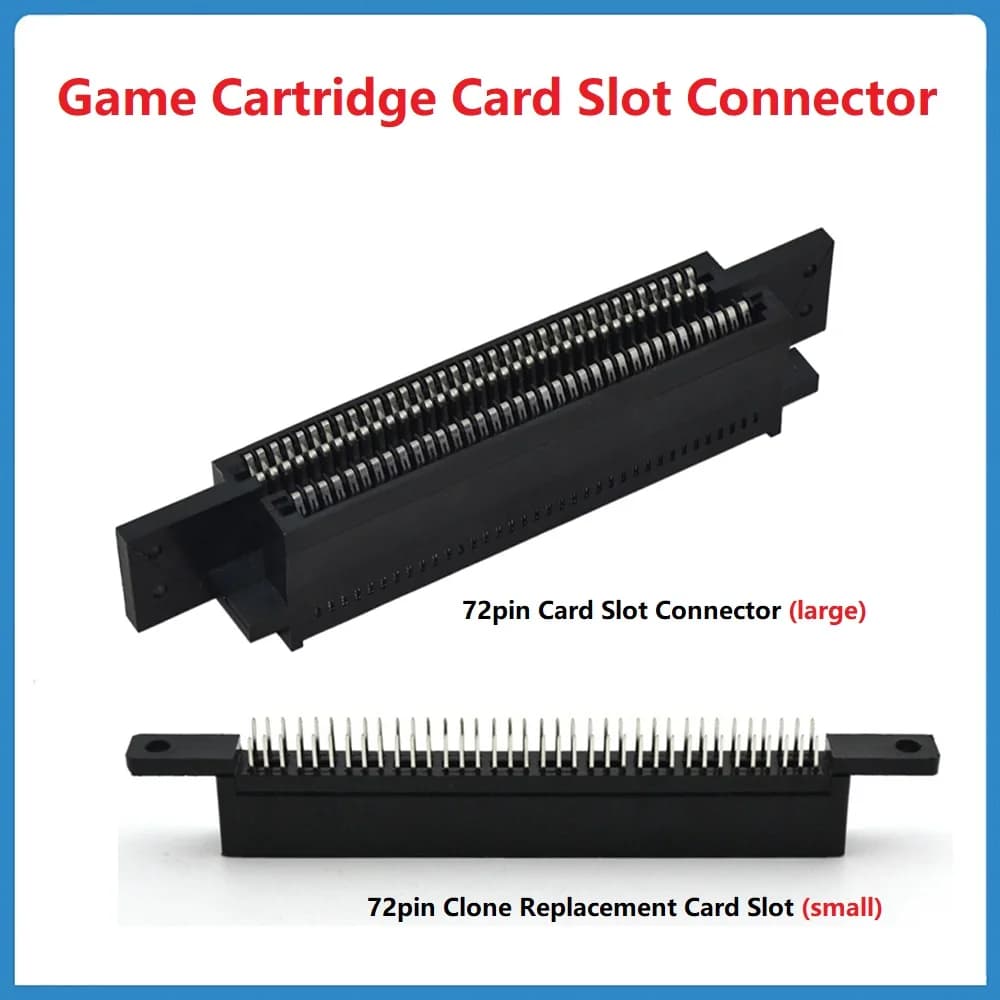Cartuccia di gioco Slot per scheda Connettore NES 72Pin Presa NES Console clone Porta slot per cassette per console clone NES