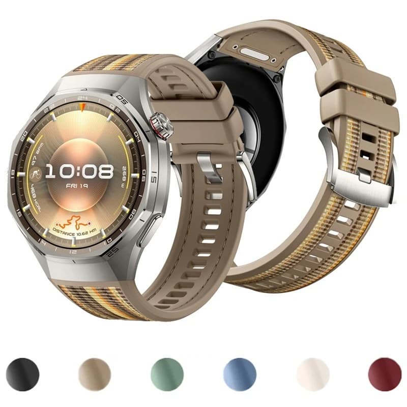Silicone Nylon Strap for Huawei Smart Watch GT6 Pro 46mm Original Replace Quick Release Band for Huawei GT6 Pro Band Accessories