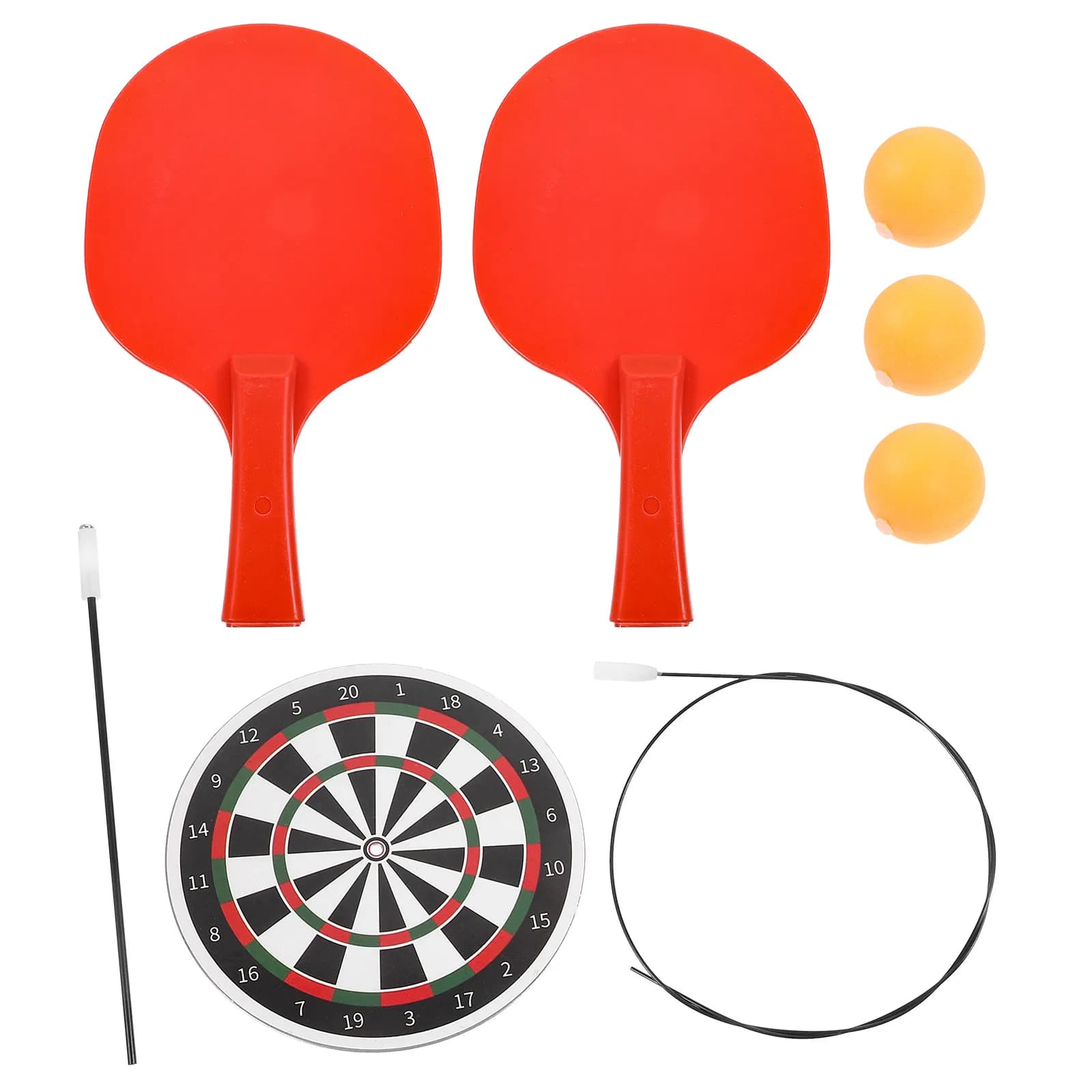 Set di Attrezzi per Allenamento Tennis da Tavolo Ecologici ed Elastici per Adulti e Bambini