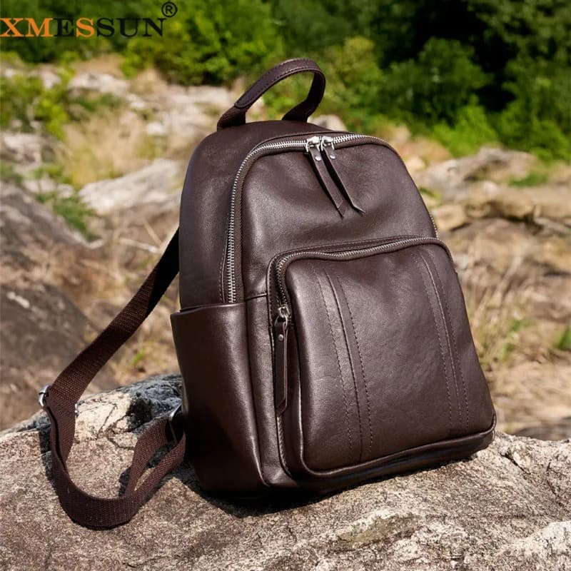 XMESSUN New Soft Leather Backpacks For Women Fashion Europe and America Design High Quality Ladies Travel Shoulder Bag A644