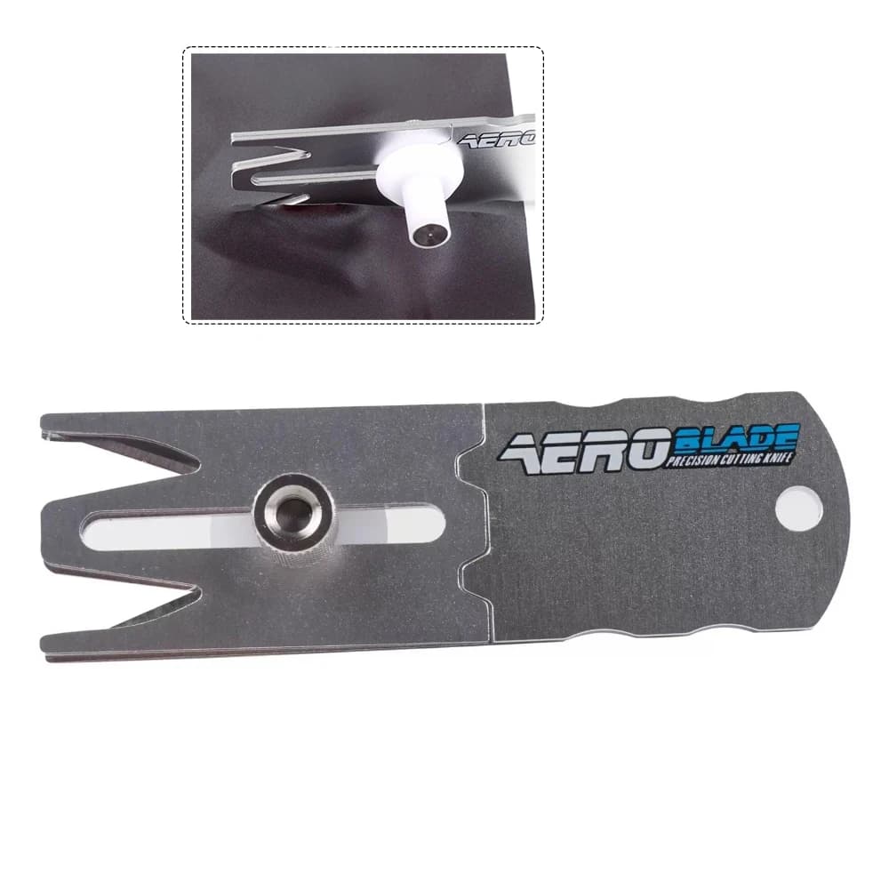 TOFAR Taglierina di Precisione a Doppia Lama per Vinile, Strumento per Taglio Pellicole in Carbonio, Kit per Applicazione Adesivi Auto, Pellicole Oscuranti e Carta da Parati
