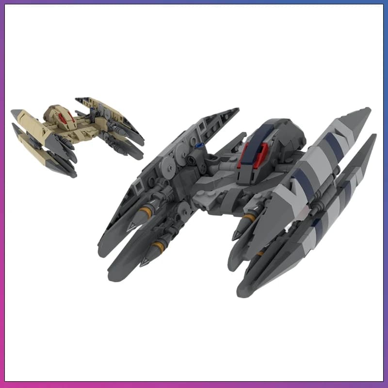 Set di Costruzioni MOC da 519 Pezzi, Modello di Droide Vulture della Battaglia Stellare, Blocchi Tecnologici Creativi, Giocattolo Educativo, Regalo di Compleanno per Bambini