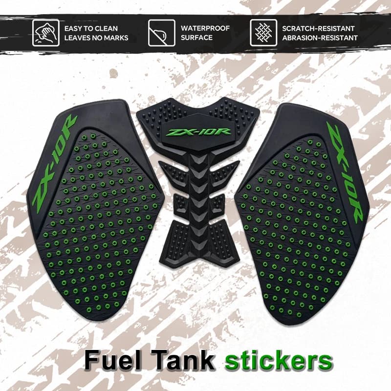 Adesivi Protettivi Laterali Impermeabili per Serbatoio Moto, Accessori per ZX10R 2011-2026 e ZX6R 2009-2026