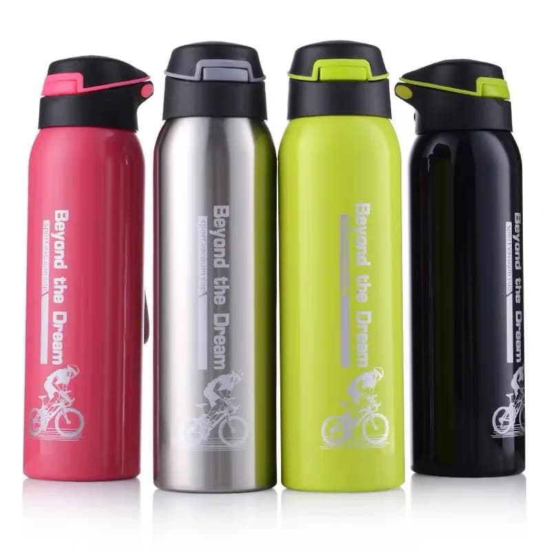 500ml Mountain Bike Bicycle Water Bottle Kettle Cycling Thermos Mug Warm Keeping Water Cup Sports Bottle Aluminum Alloy 18Oz