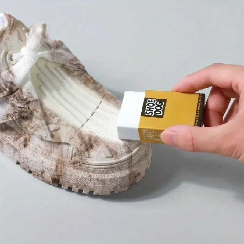 Gomma Detergente Senza Risciacquo per Scarpe, Portatile e Impermeabile, per Sneakers, Pelle Scamosciata e Cura delle Scarpe Bianche