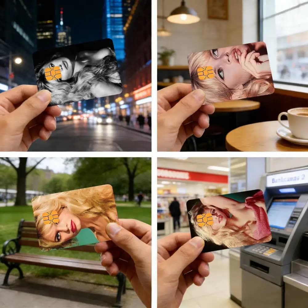 B-Brigitte-e singer, protective cover for debit and credit cards, ultra-thin and fading resistant