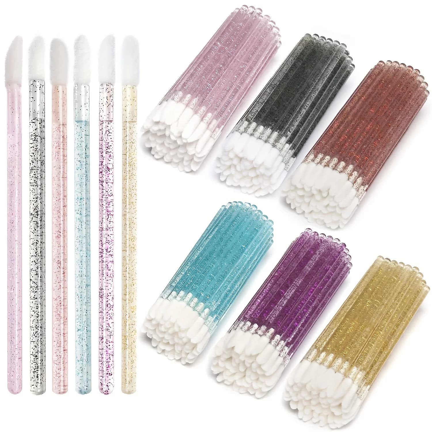 50/100PCS Monouso Spazzola del Labbro Applicatore per Mascara Rossetto Bacchette Ombretto Lip Gloss Pulizia Make up Pennelli Strumenti di Ciglia