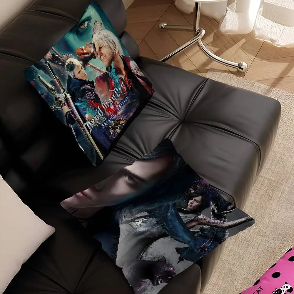 Decorative cushion Devil May Cry, Sofa and Bed cushion, 45x45 Cm cushion in fashion