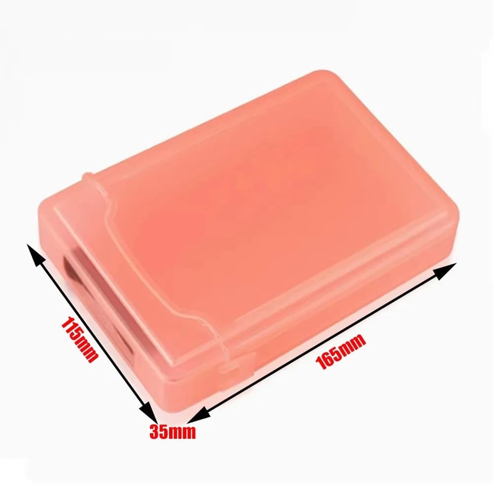 Scatola esterna antiurto per HDD, custodia in plastica per hard disk esterno da 2,5 pollici, custodia per hard disk da 3,5 pollici