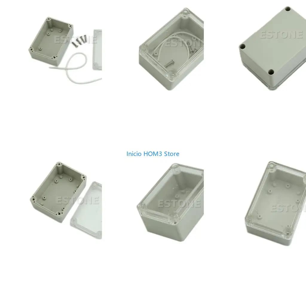 A5YD Plastic Junction Box for w/Clear Cover Electronic Project Instrument for Case DIY Preventive Box Power Enclosure Wear-re